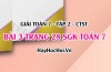 Giải bài 3 trang 28 Toán 7 Tập 2 SGK Chân trời sáng tạo Giải bài 3 trang 28 Toán 7 Tập 2 SGK Chân trời sáng tạo